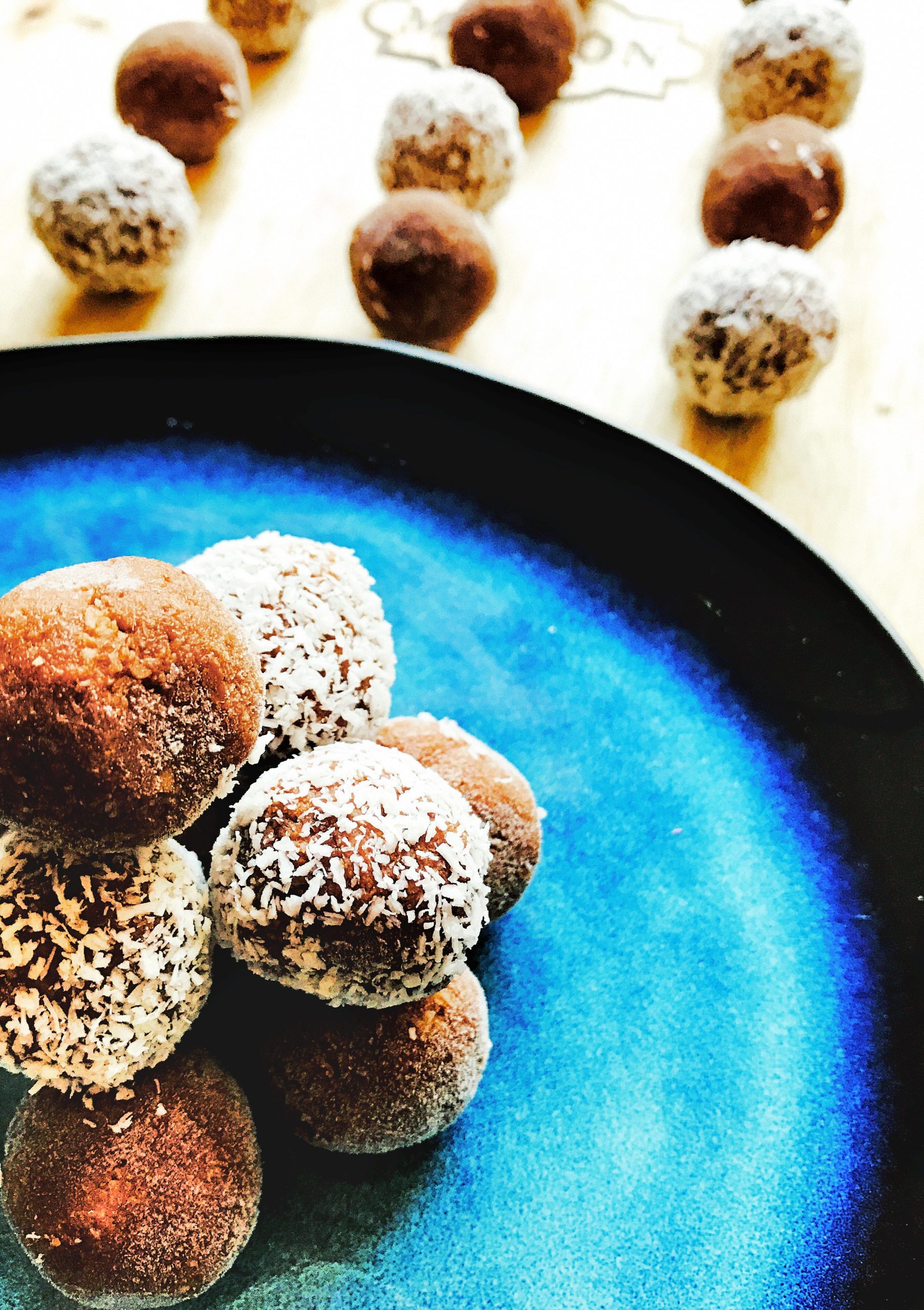 Coconut chocolate energy balls – gluten, wheat, dairy and refined sugar free