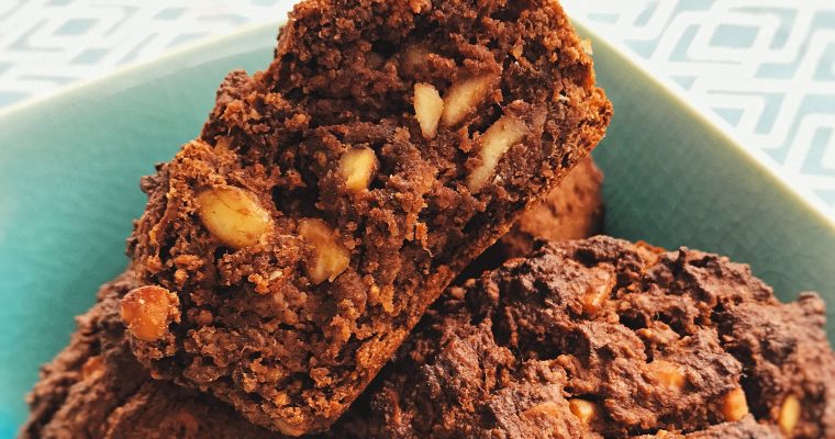 Nutty chocolate banana muffins – gluten, wheat, dairy and refined sugar free