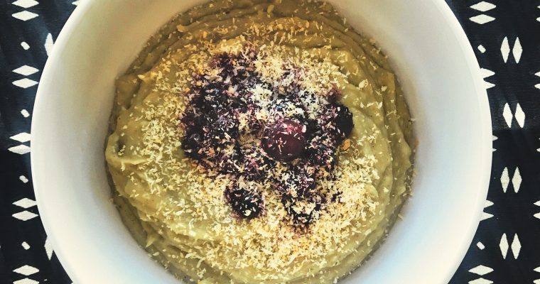 Sweet potato and coconut breakfast porridge – gluten, wheat, dairy and refined sugar free