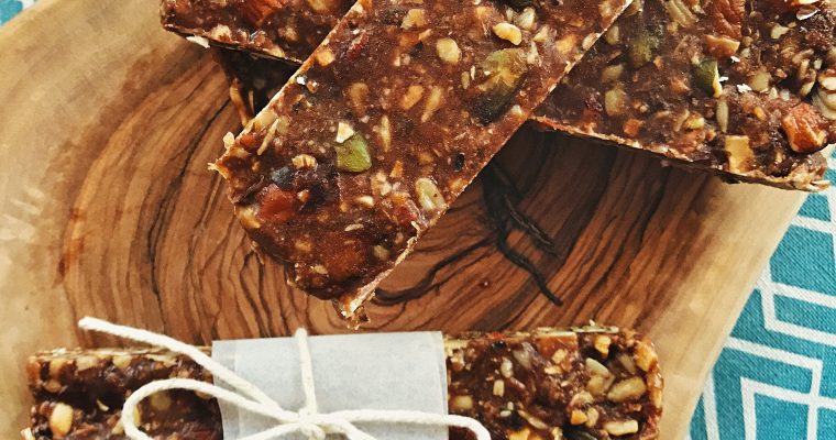 Grain free chocolate “granola” bars – gluten, wheat, dairy and refined sugar free